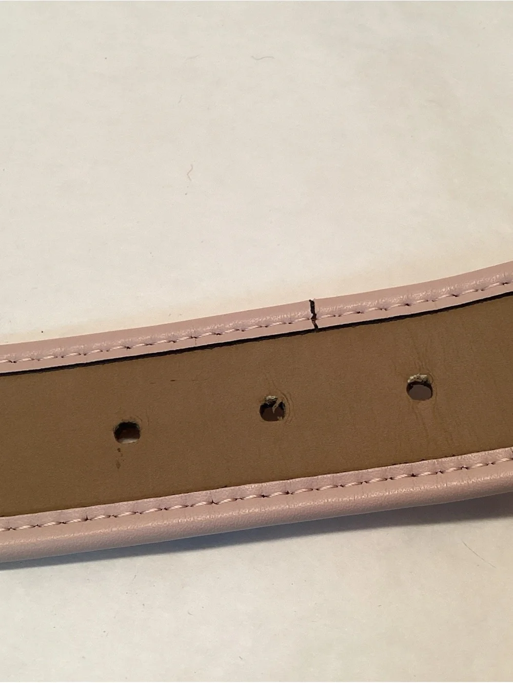 Michael Kors Belt Signature Pink Gold Buckle Small READ!!